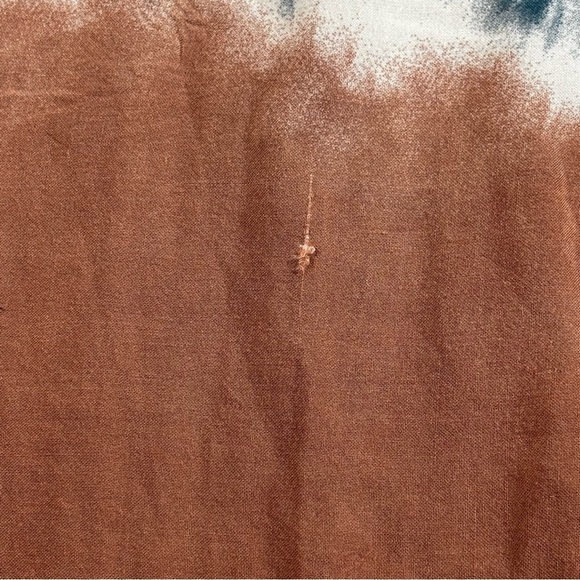 Ocean Drive Tie Dye Wide Leg Boho Pants Rayon Smocked Waist Size S - Picture 4 of 11